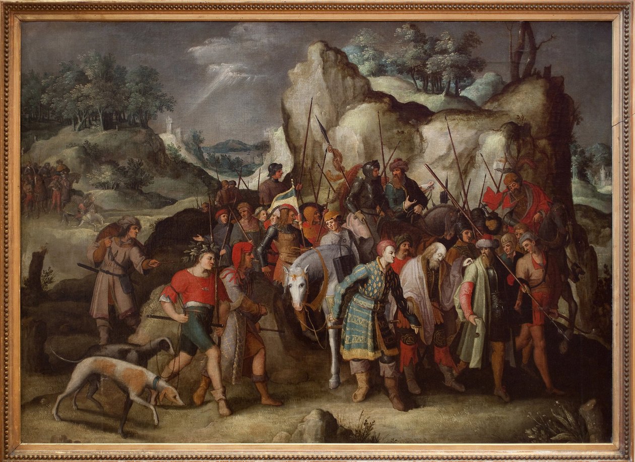 Saint Paul conduit à Damas (Syrie), après sa conversion. Ce tableau, directement d