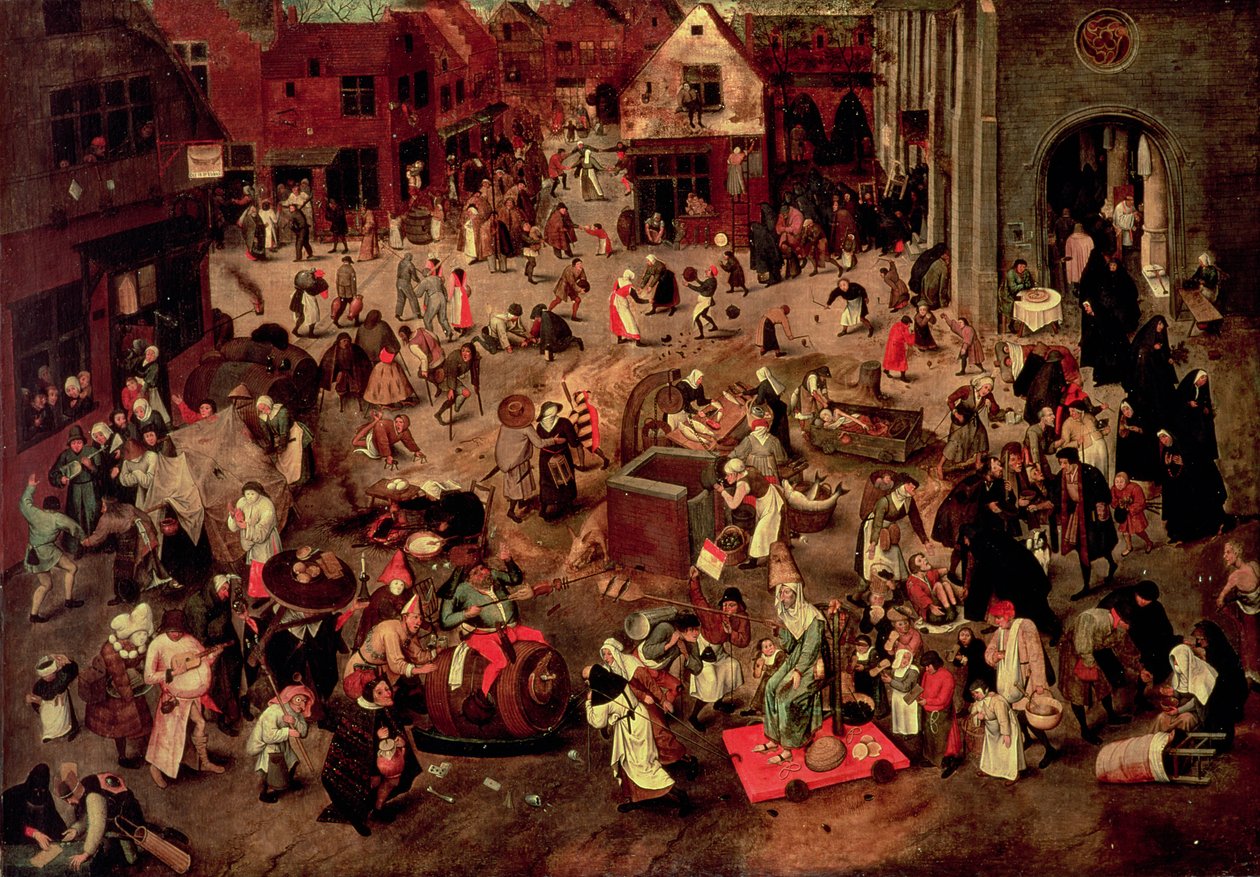 Le Conflit entre Carême et Mardi-Gras - Pieter the Younger Brueghel