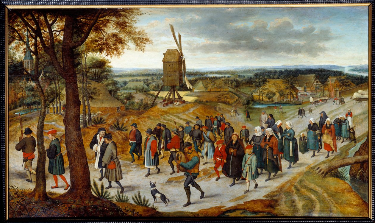 Le cortège nuptial par Pieter Brueghel II le Jeune dit Brueghel d
