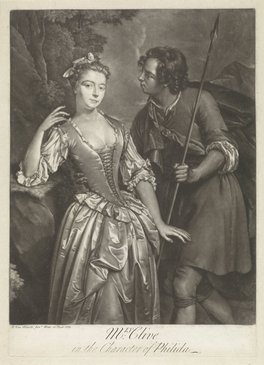 Actrice Catherine Clive dans le rôle de Phillida - Pieter van Bleeck