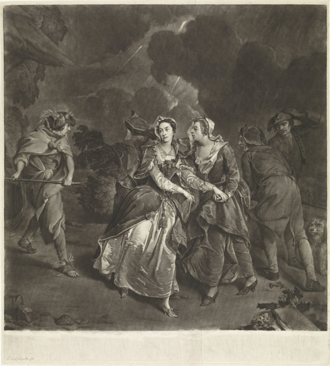 Actrice Susannah Maria Cibber dans le rôle de Cordelia - Pieter van Bleeck