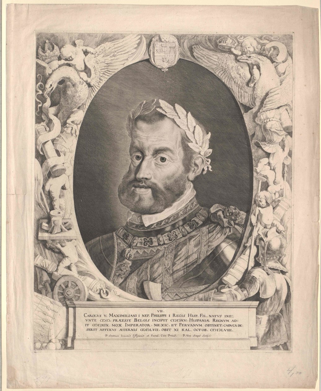 Empereur du Saint-Empire romain germanique Charles V (gravure) - Pieter van Sompel