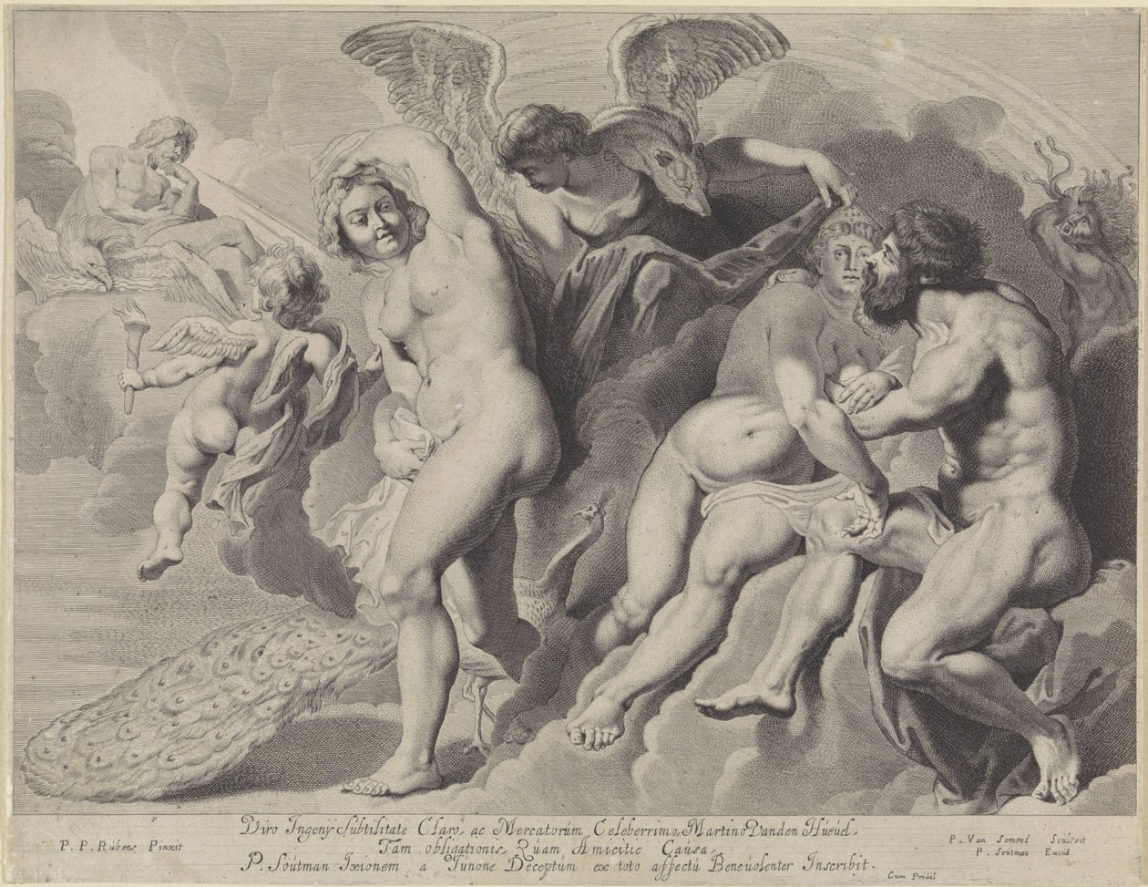 Ixion trompé par Junon et Jupiter - Pieter van Sompel