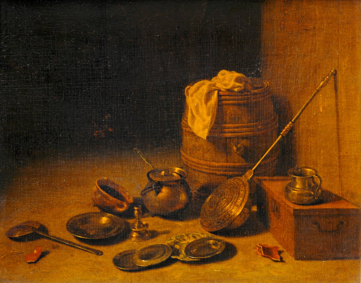 Ustensiles de cuisine - Kitchen utensils ... - Pieter van den (c.1613 c.73) Bosch