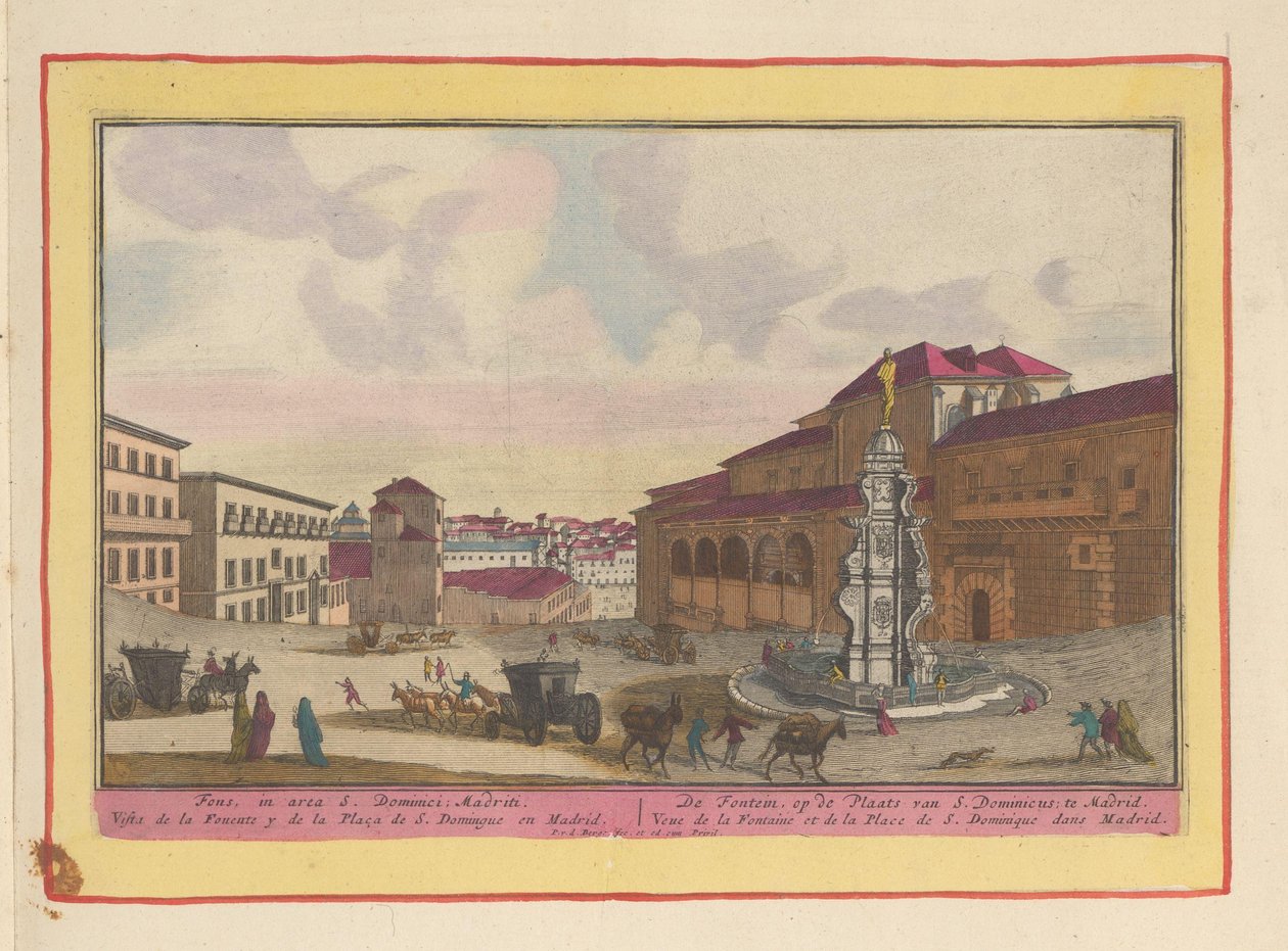 Fontaine sur la place de Saint-Dominique à Madrid - Pieter van den Berge