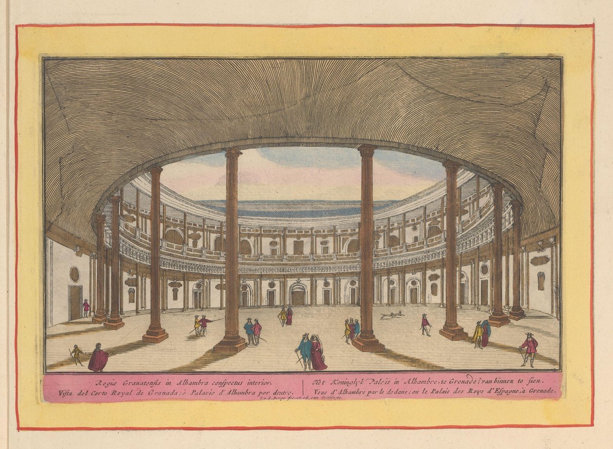 Cour intérieure du Palais de Charles V à Grenade - Pieter van den Berge