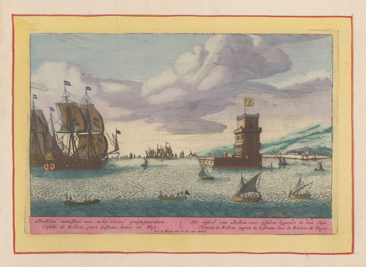 Tour de Belém dans le fleuve Tage - Pieter van den Berge