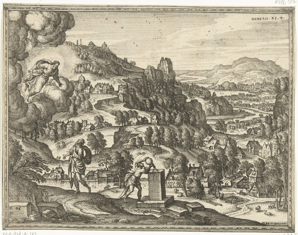 Dieu bénit Jacob et le nomme Israël - Pieter van der Borcht (I)