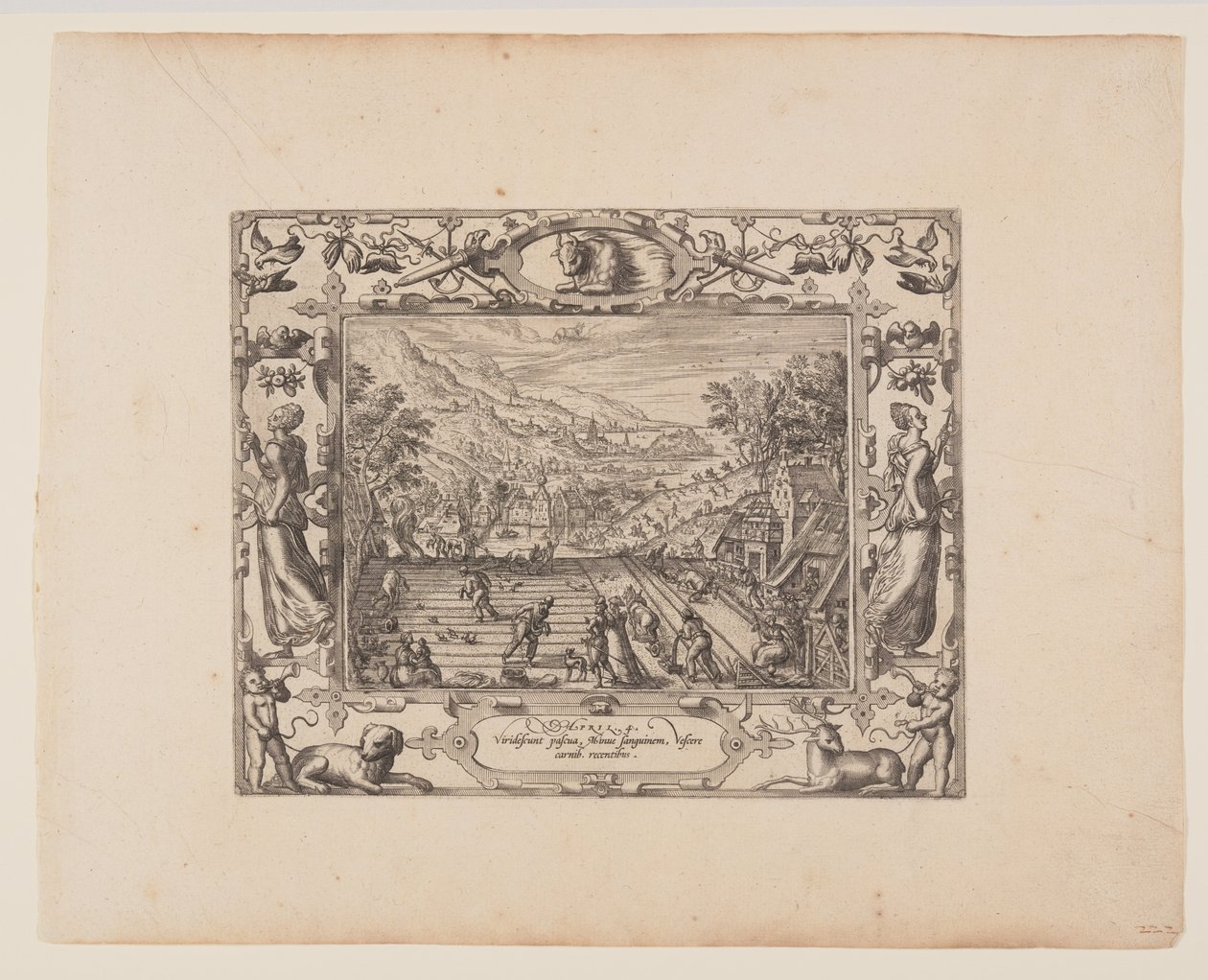 Avril, tiré des Douze Mois - Pieter van der Borcht