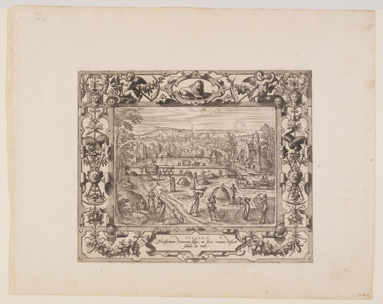 Juillet, extrait de Les douze mois - Pieter van der Borcht