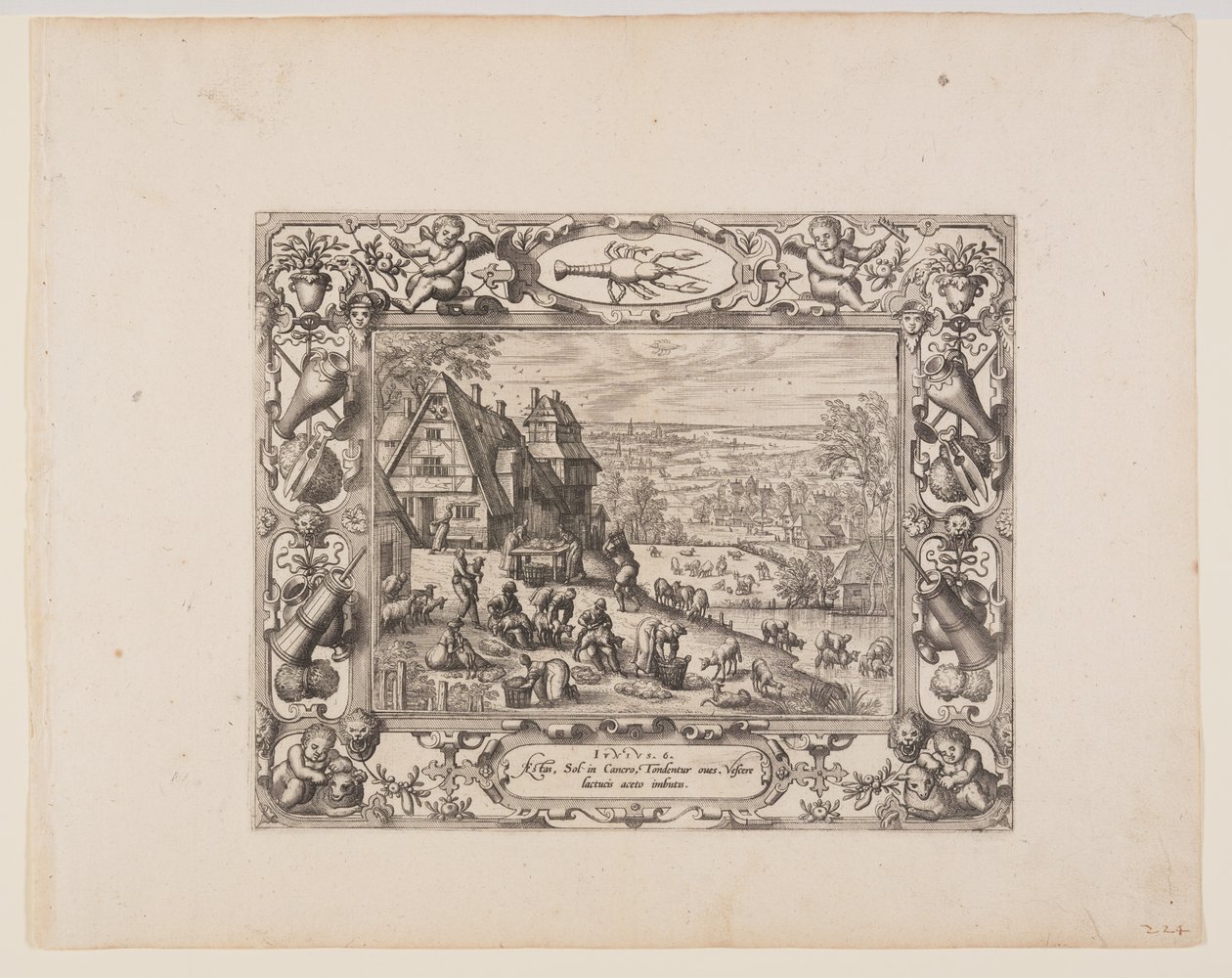Juin, tiré des Douze Mois - Pieter van der Borcht