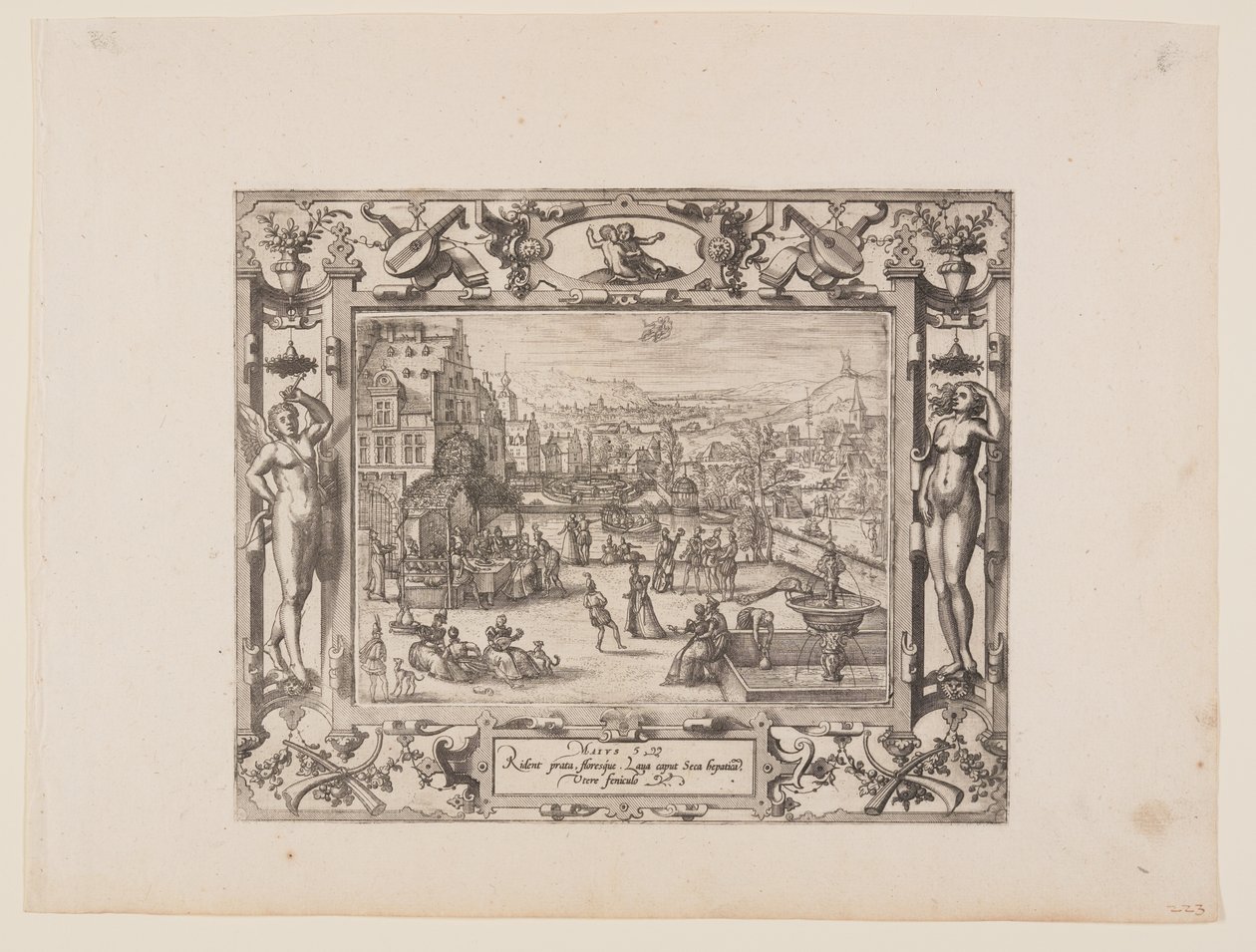 Mai, tiré des Douze Mois - Pieter van der Borcht