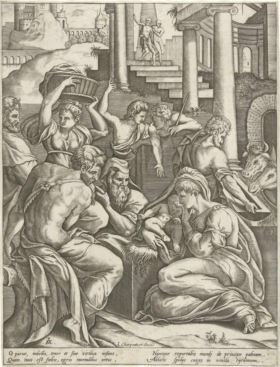 Adoration des bergers - Pieter van der Heyden
