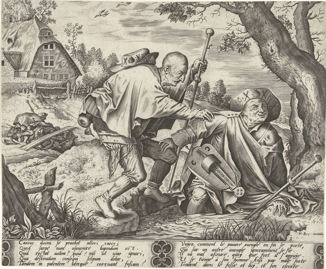 Parabole des deux aveugles - Pieter van der Heyden