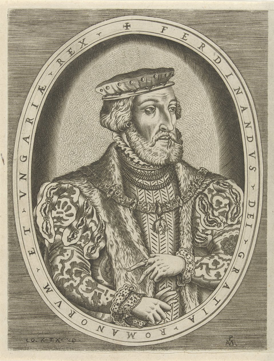 Portrait de Ferdinand I de Habsbourg, empereur allemand - Pieter van der Heyden