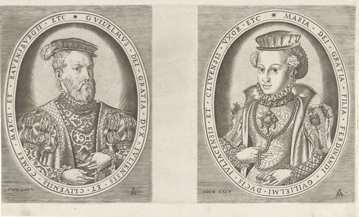 Portraits de Guillaume II, duc de Gueldre, et de Marie d