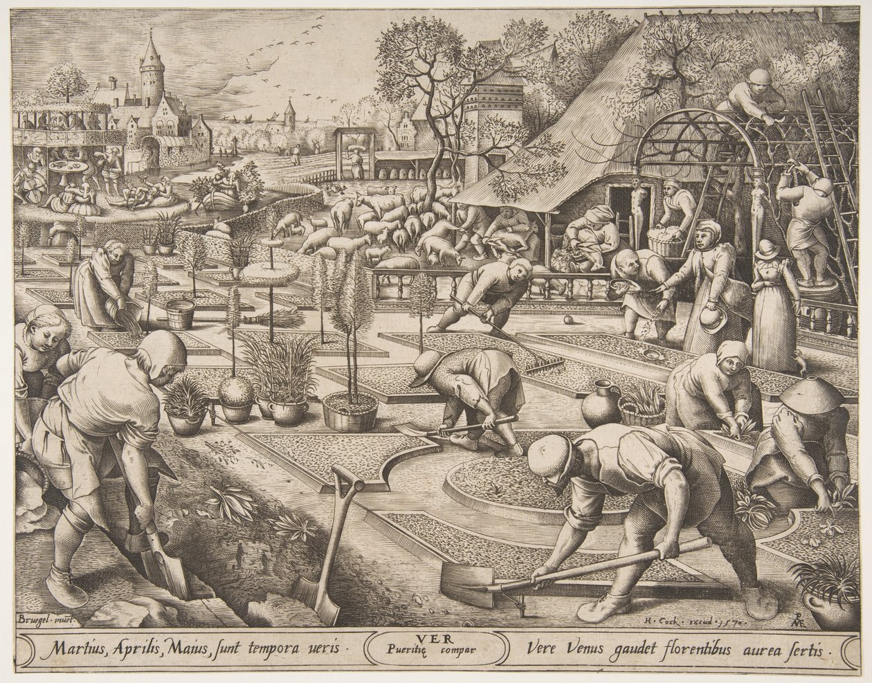 Printemps Ver des Saisons, 1570 - Pieter van der Heyden