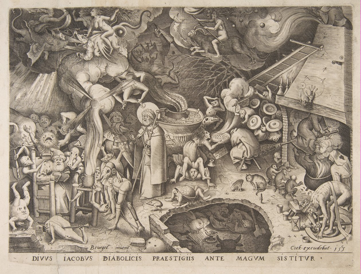 Saint Jacques et le magicien Hermogène - Pieter van der Heyden