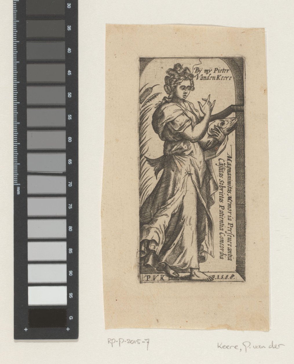 Personnification féminine de la vertu (?) - Pieter van der Keere