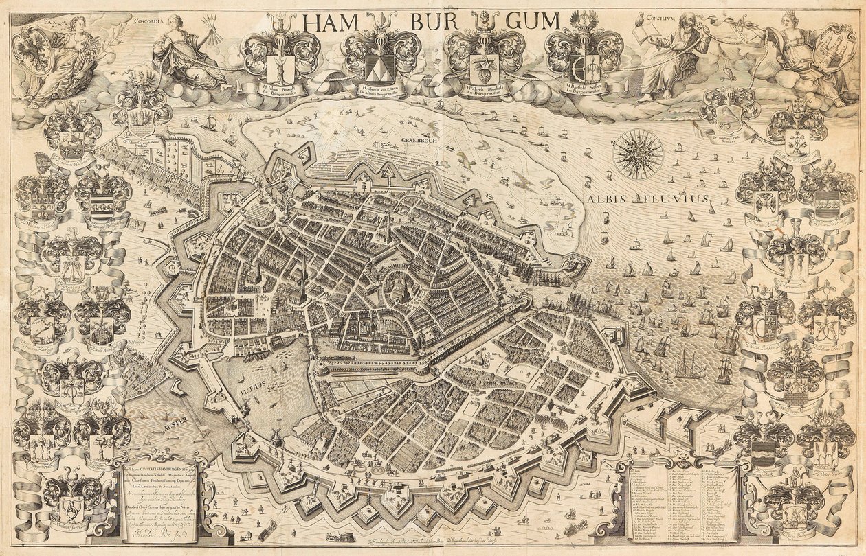Carte de Hambourg - Pietersen