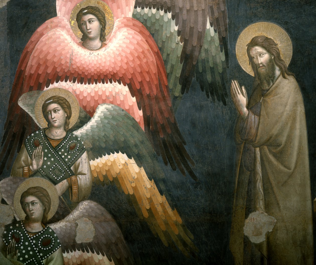 Anges, détail du Jugement dernier, seconde moitié du XIIIe siècle, fresque de Pietro Cavallini - Pietro Cavallini