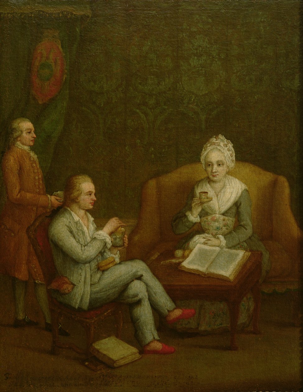 Adriana Giustinian Barbarigo et son fils Gerolamo Ascanio, vers 1776-79 - Pietro Longhi