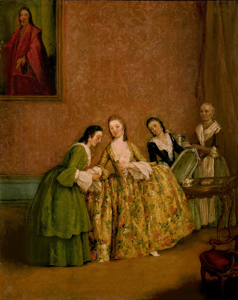 Dame se coiffant, ou Dame à sa toilette - Pietro Longhi
