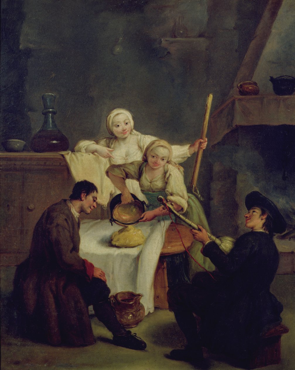 Préparation de la polenta - Pietro Longhi