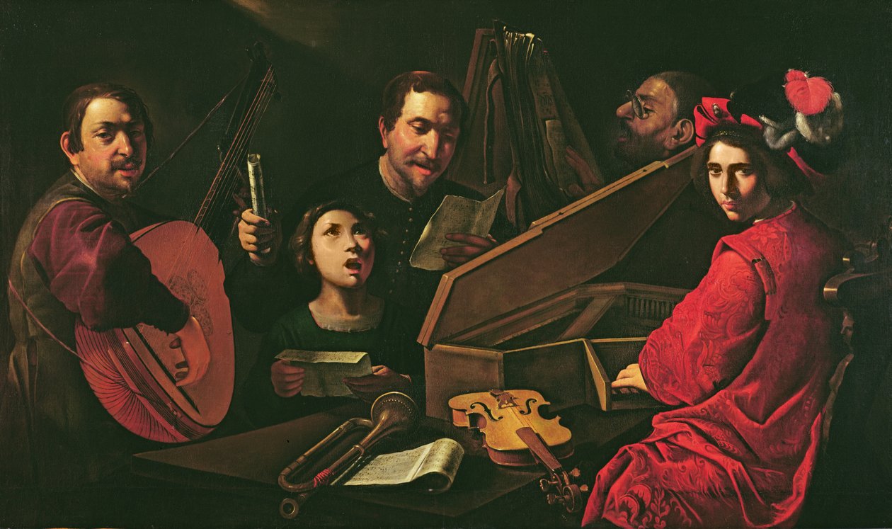 Concert avec musiciens et chanteurs, c.1625 - Pietro Paolini