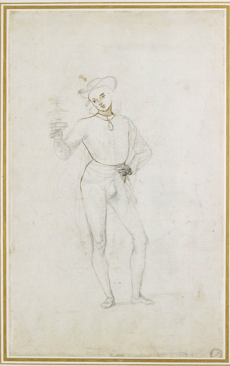 Étude pour une Figure dans une Adoration des Mages - Pietro Perugino