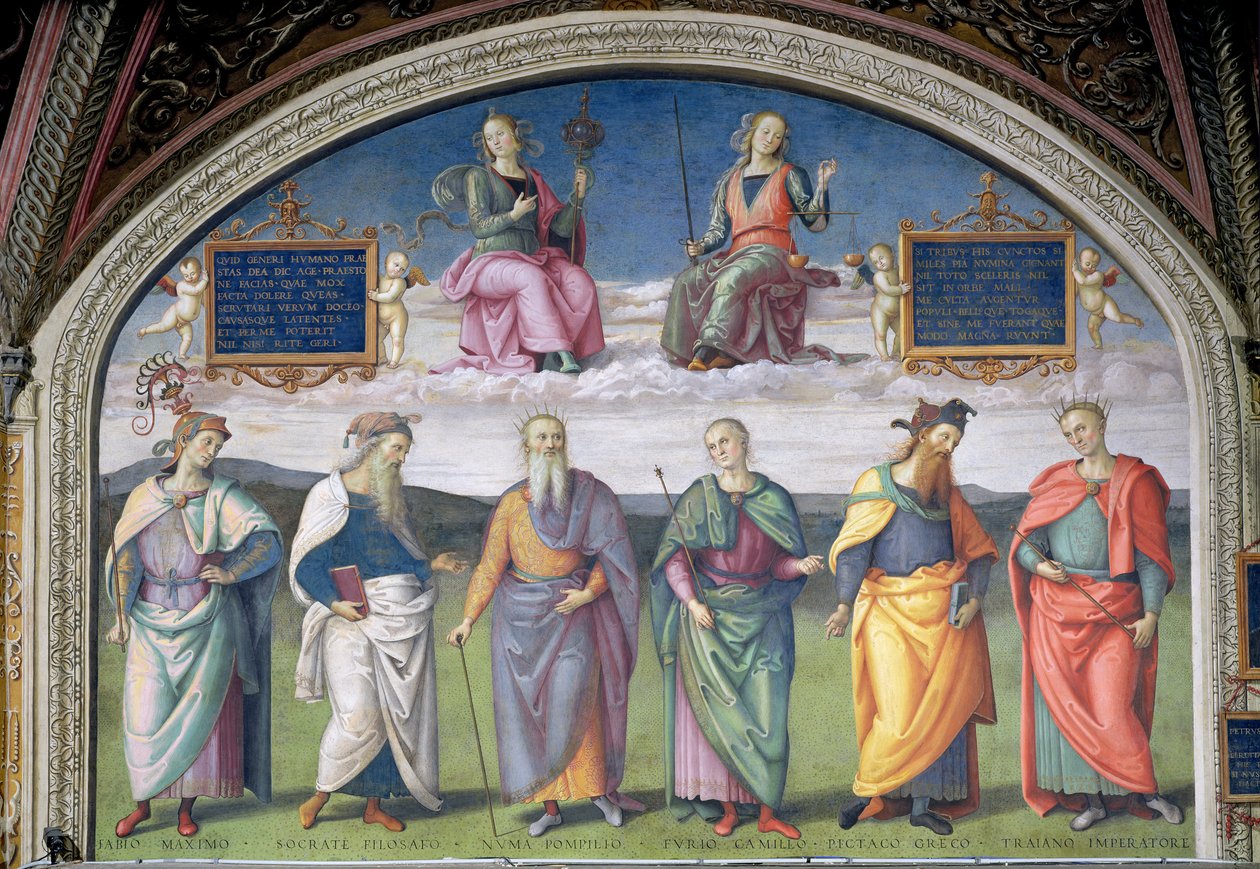 Lunette de la Prudence et de la Justice, de la Sala dell