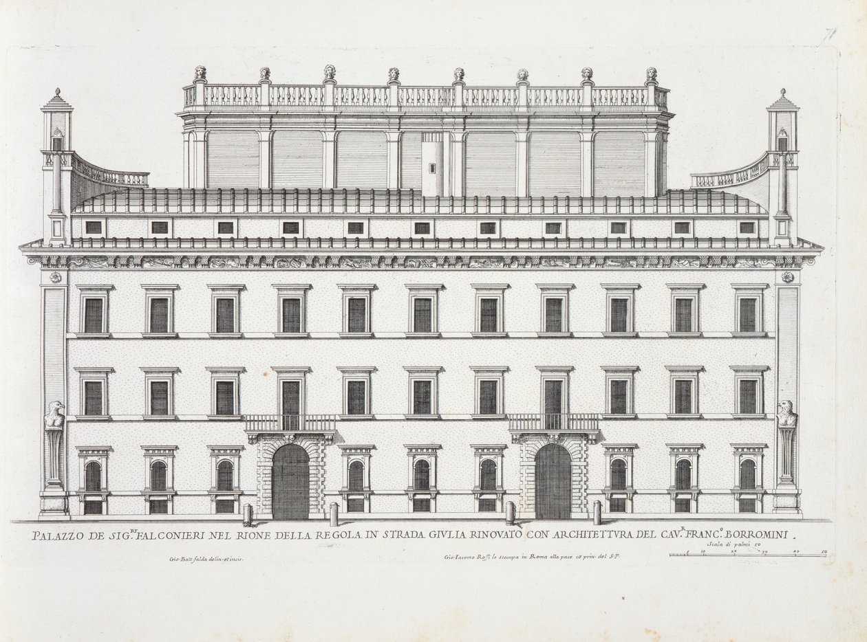 Palazzo Falconieri, Rome, de 