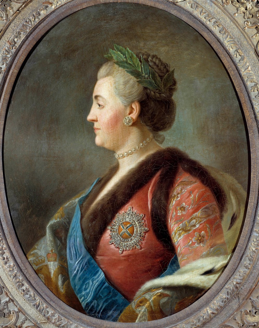 Portrait de Catherine II (1729-1796), Impératrice de Russie - Pietro Antonio (after) Rotari