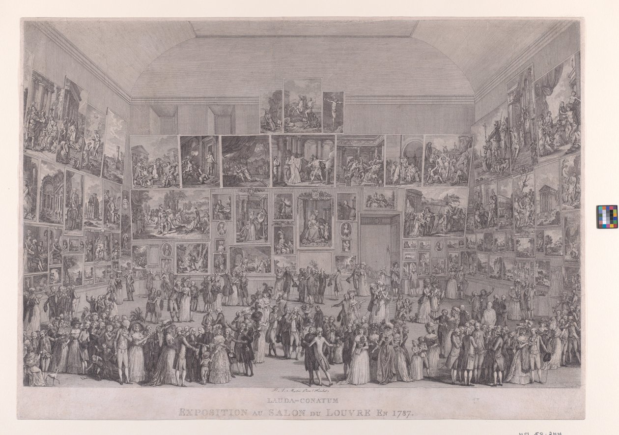 Exposition au Salon du Louvre en 1787 - Pietro Antonio Martini