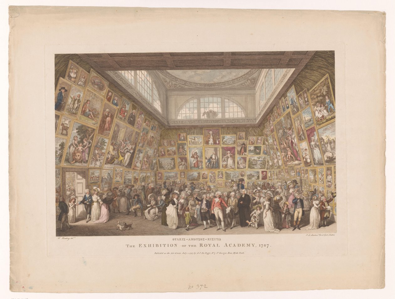 Exposition à la Royal Academy de Londres en 1787 - Pietro Antonio Martini