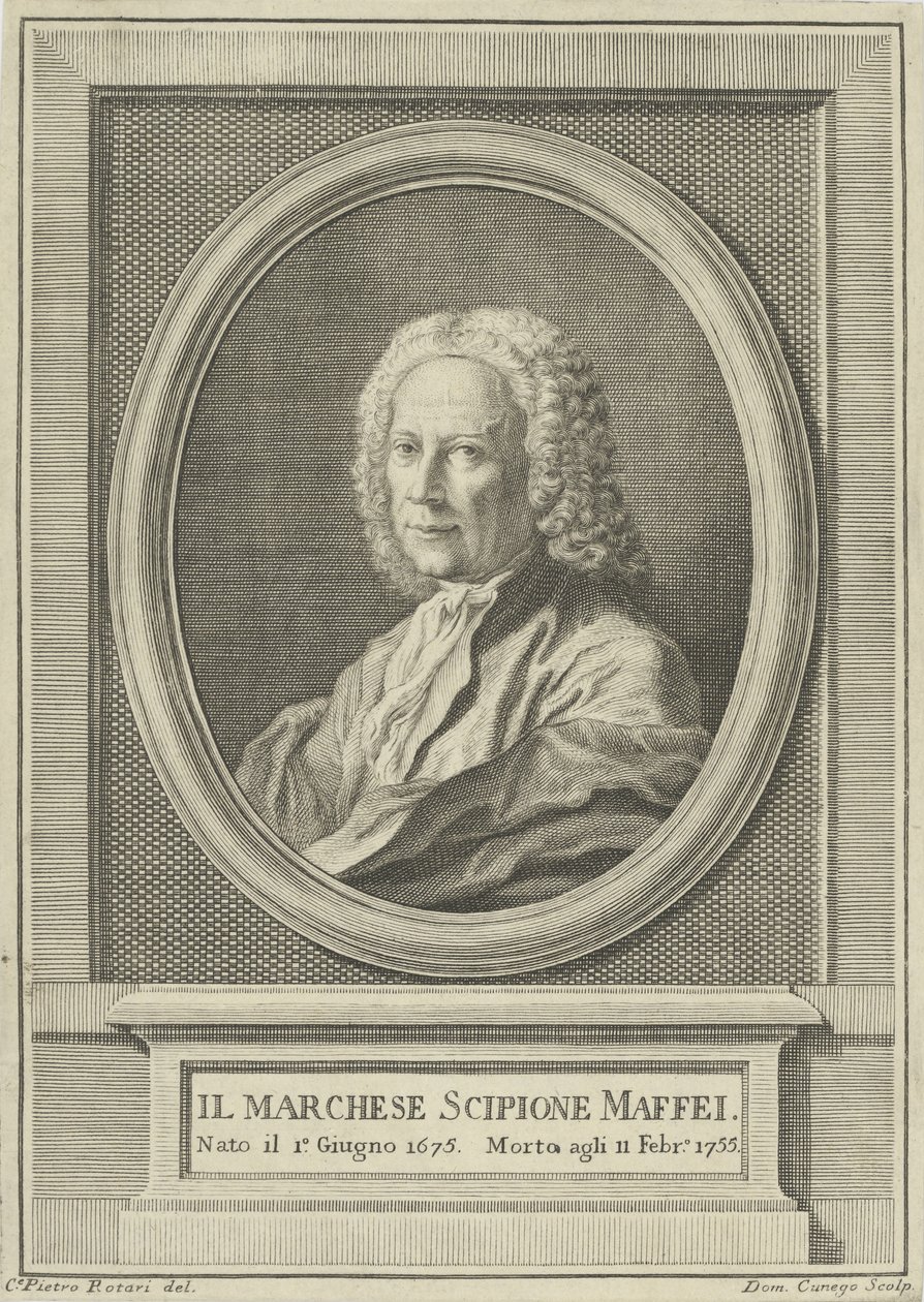 Portrait du poète Scipione Maffei - Pietro Antonio Rotari