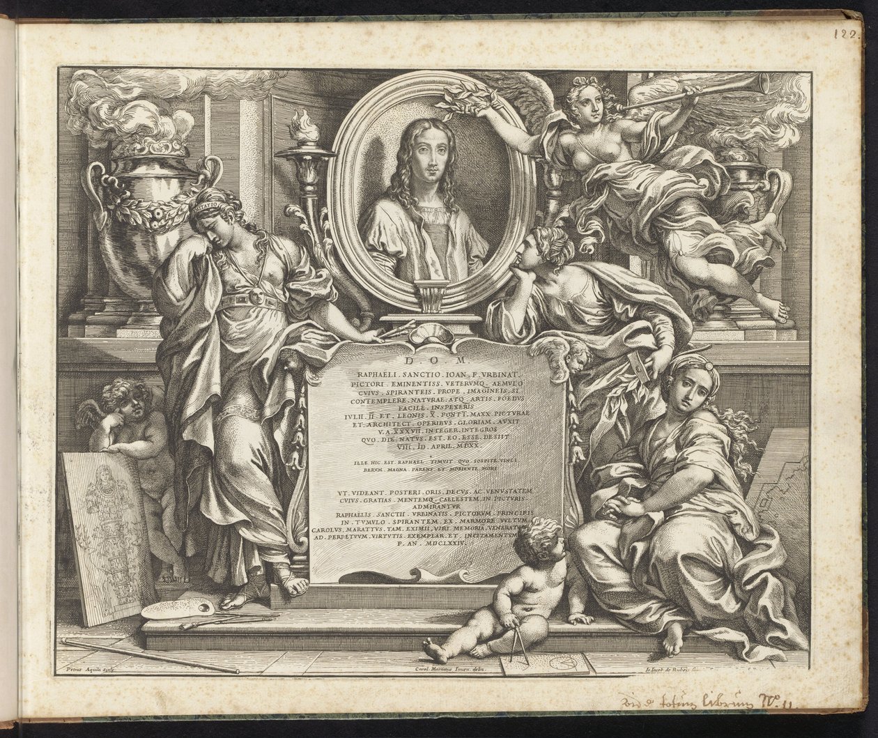 Portrait de Raphaël - Pietro Aquila