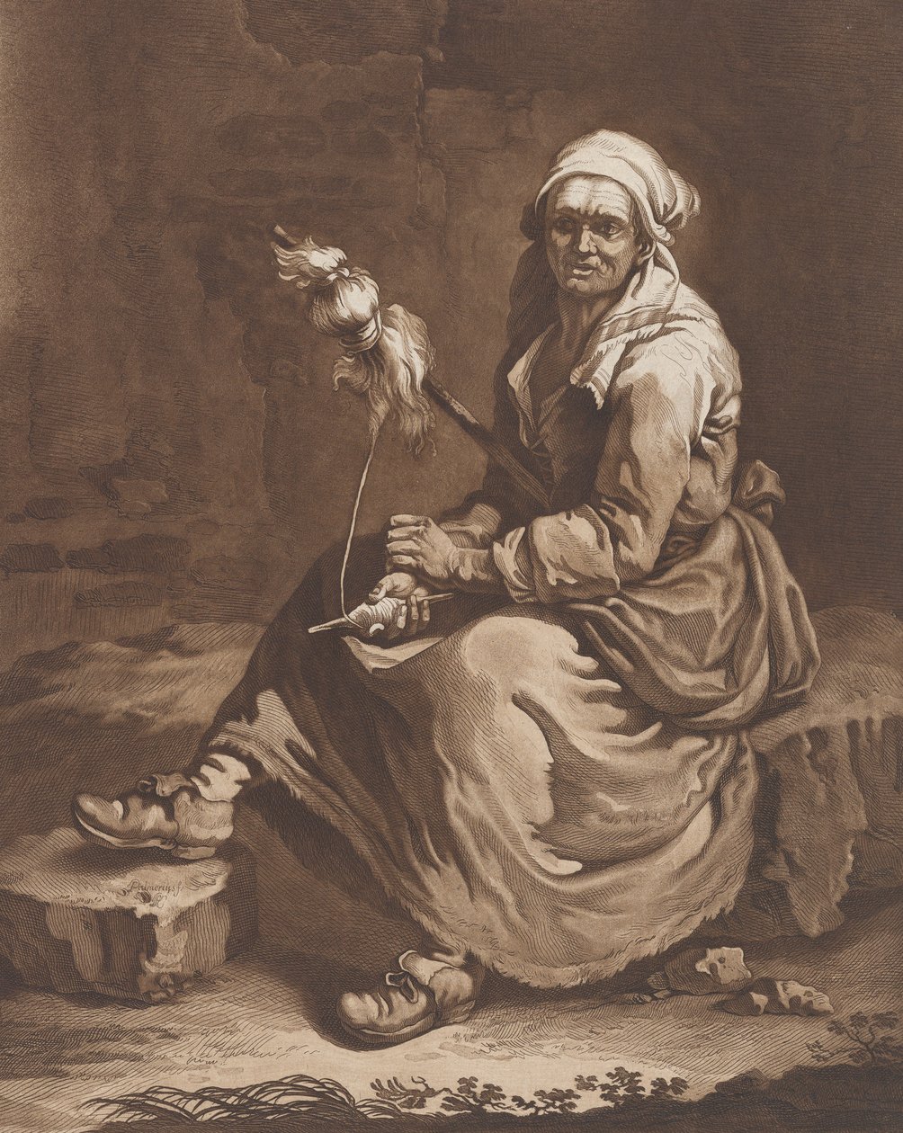 La vieille travailleuse - Pietro Jacopo Palmieri