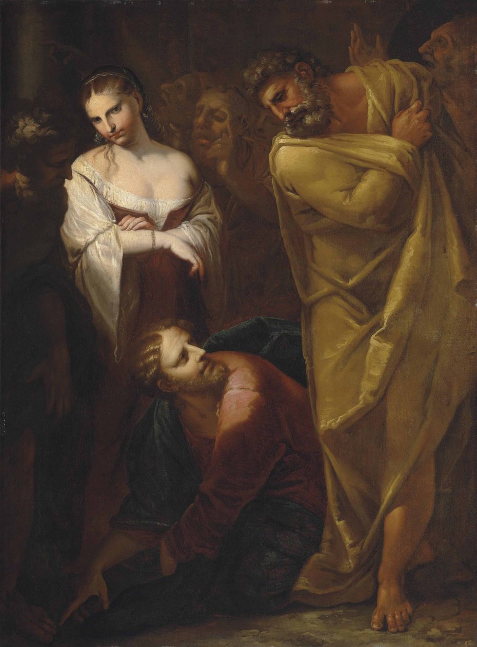 Le Christ et la femme adultère - Pietro Liberi