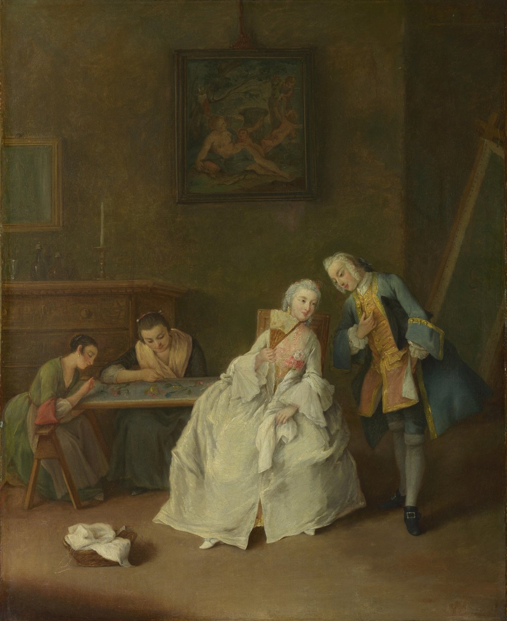 Une Dame recevant un Cavalier, 1747-1755 - Pietro Longhi