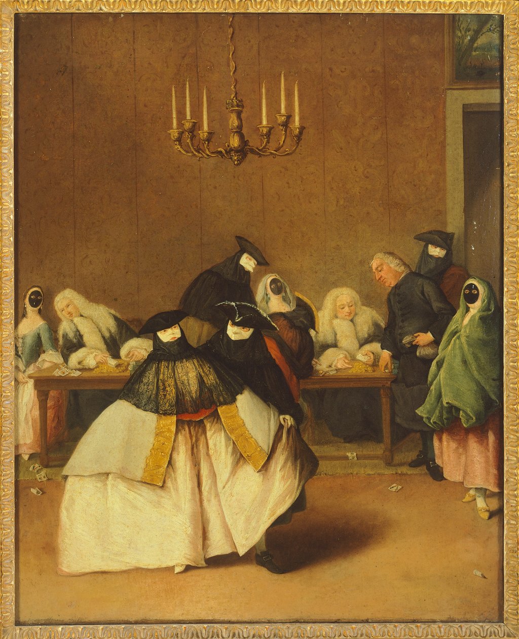 Le Ridotto, masques vénitiens - Pietro Longhi