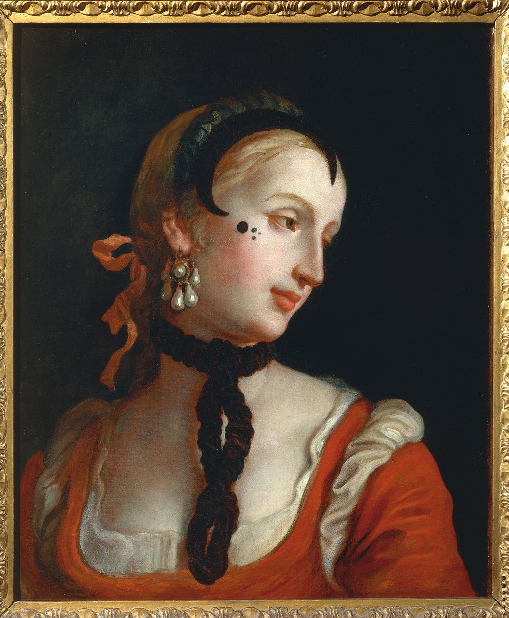 Femme avec un grain de beauté - Pietro Longhi
