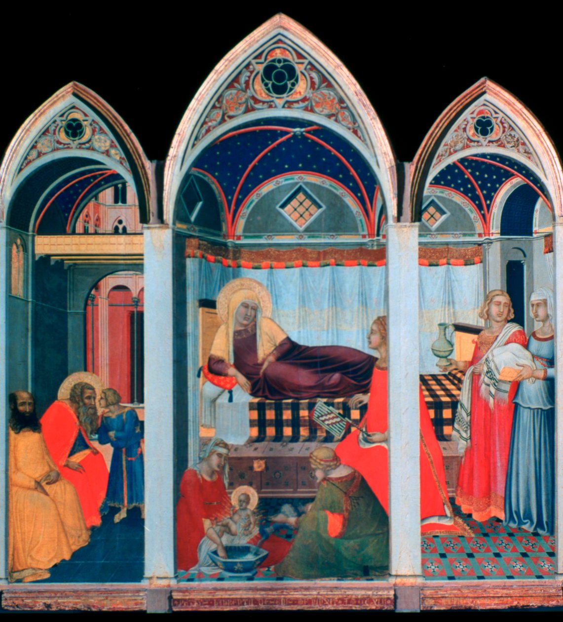 Naissance de la Vierge, 1342 - Pietro Lorenzetti