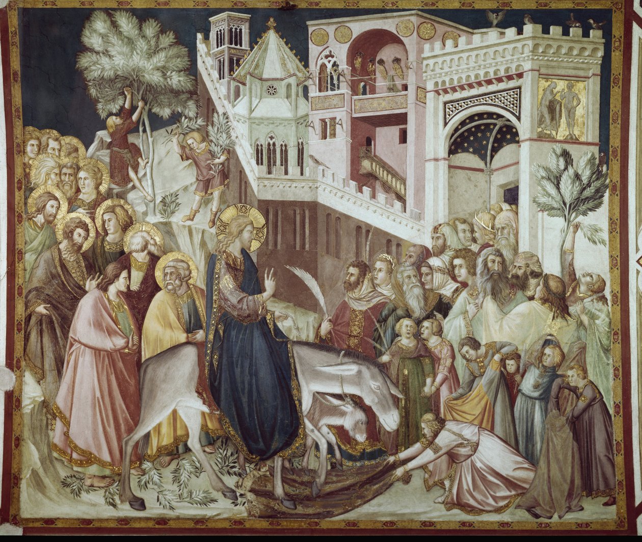 Entrée du Christ à Jérusalem - Fresque de Pietro Lorenzetti (1280-1348) - Pietro Lorenzetti