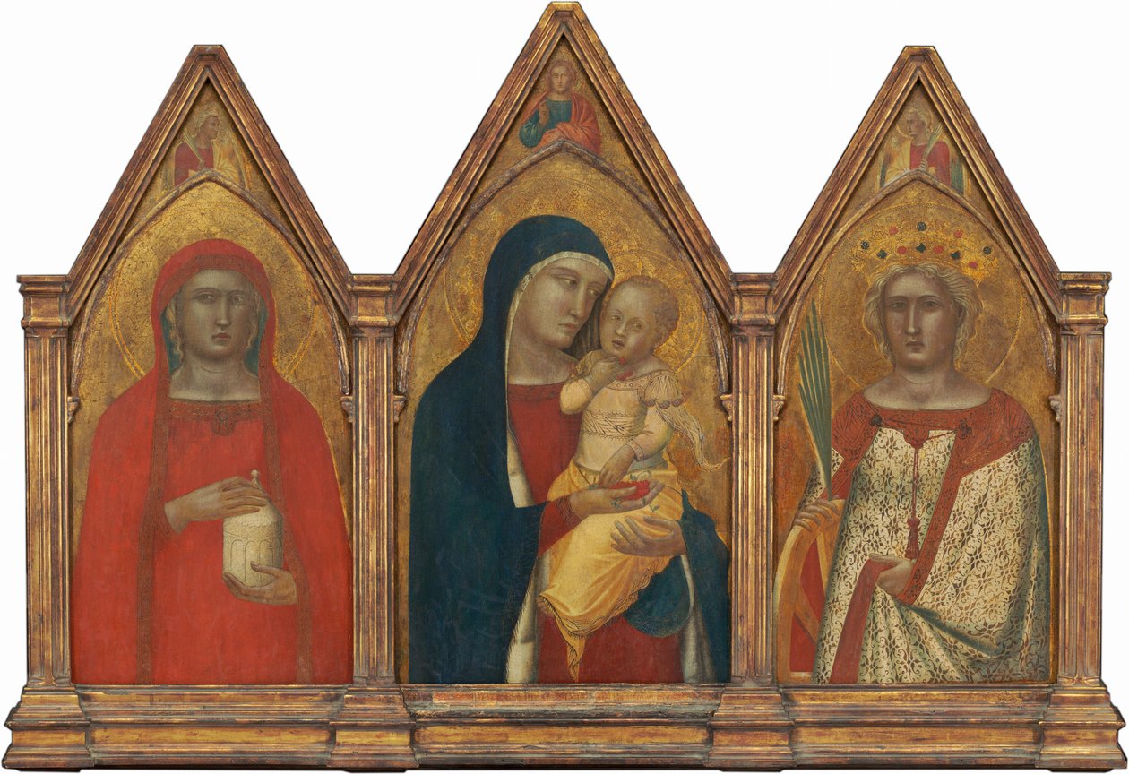 Madone et enfant avec le Christ bénissant, et les saints Marie-Madeleine et Catherine d
