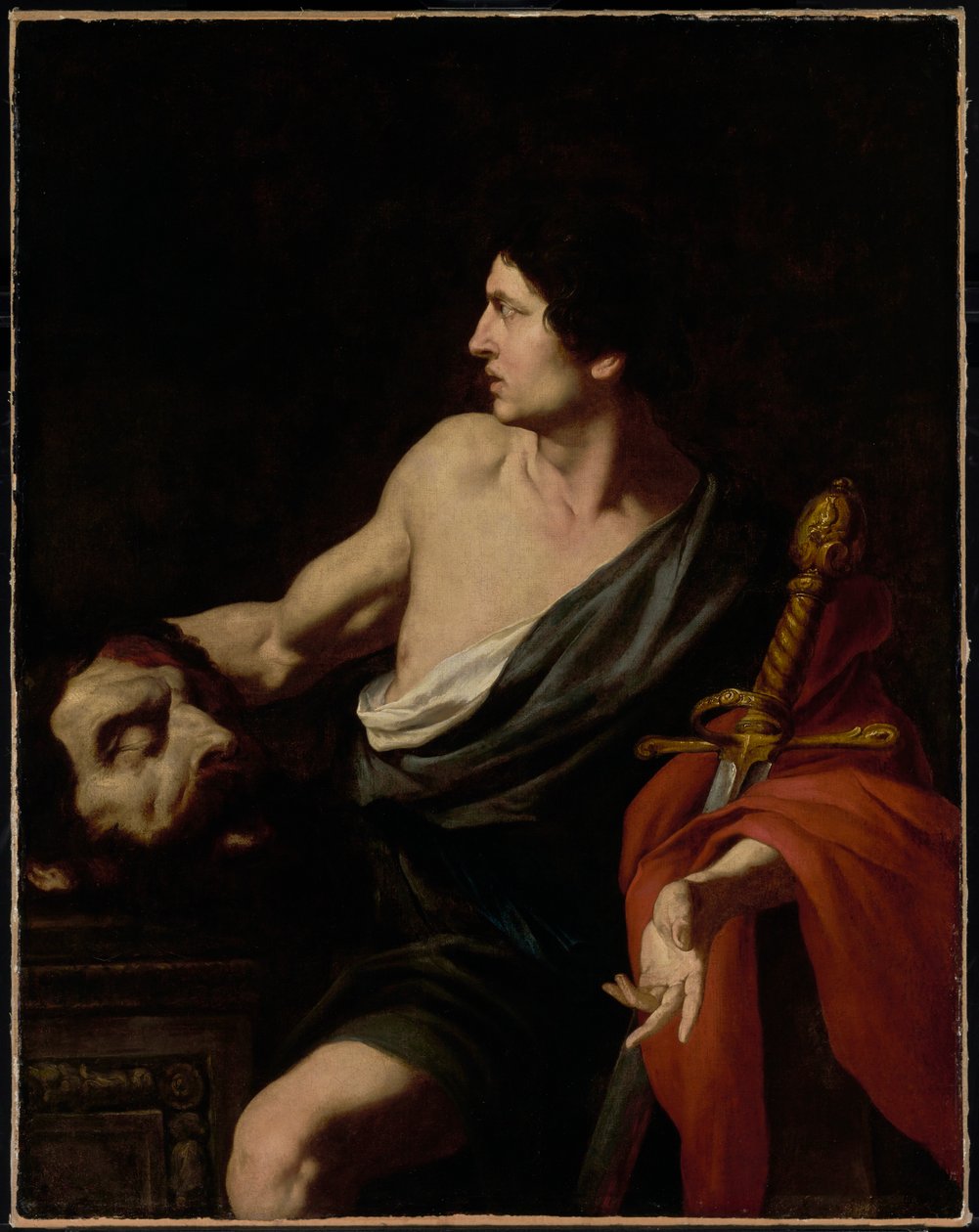 David avec la tête de Goliath - Pietro Novelli