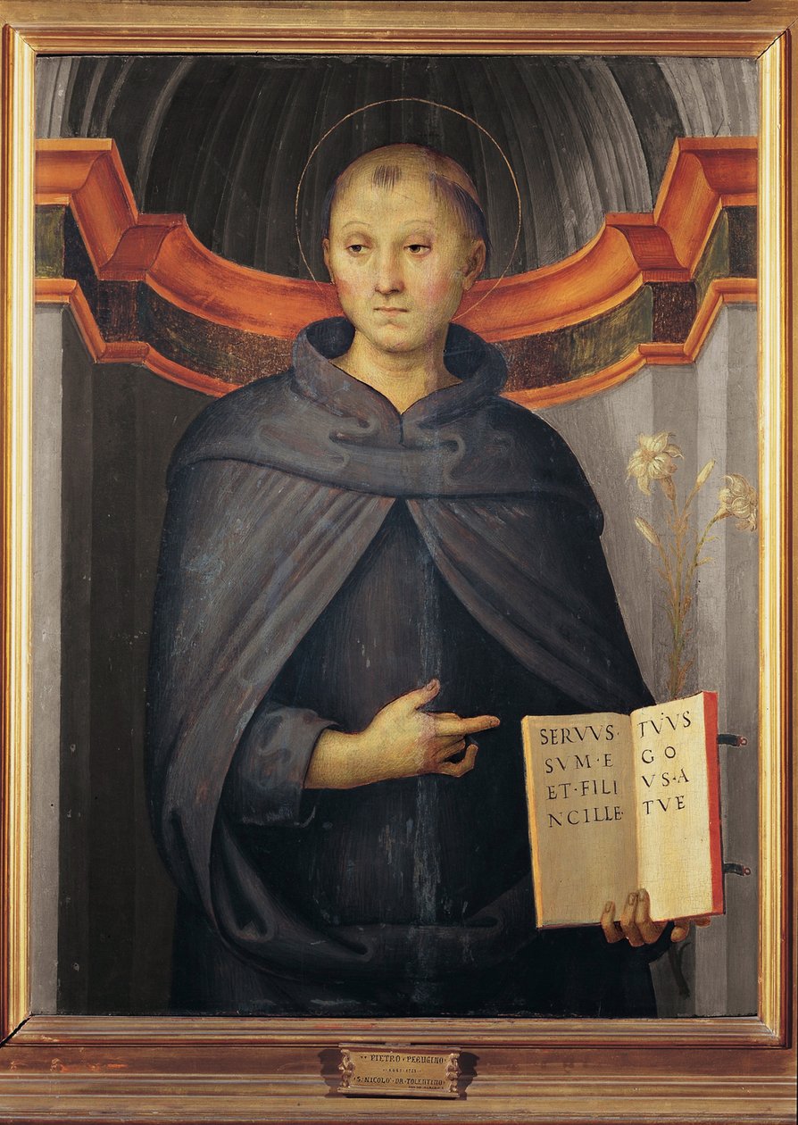 Saint Nicolas de Tolentino - Pietro Perugino
