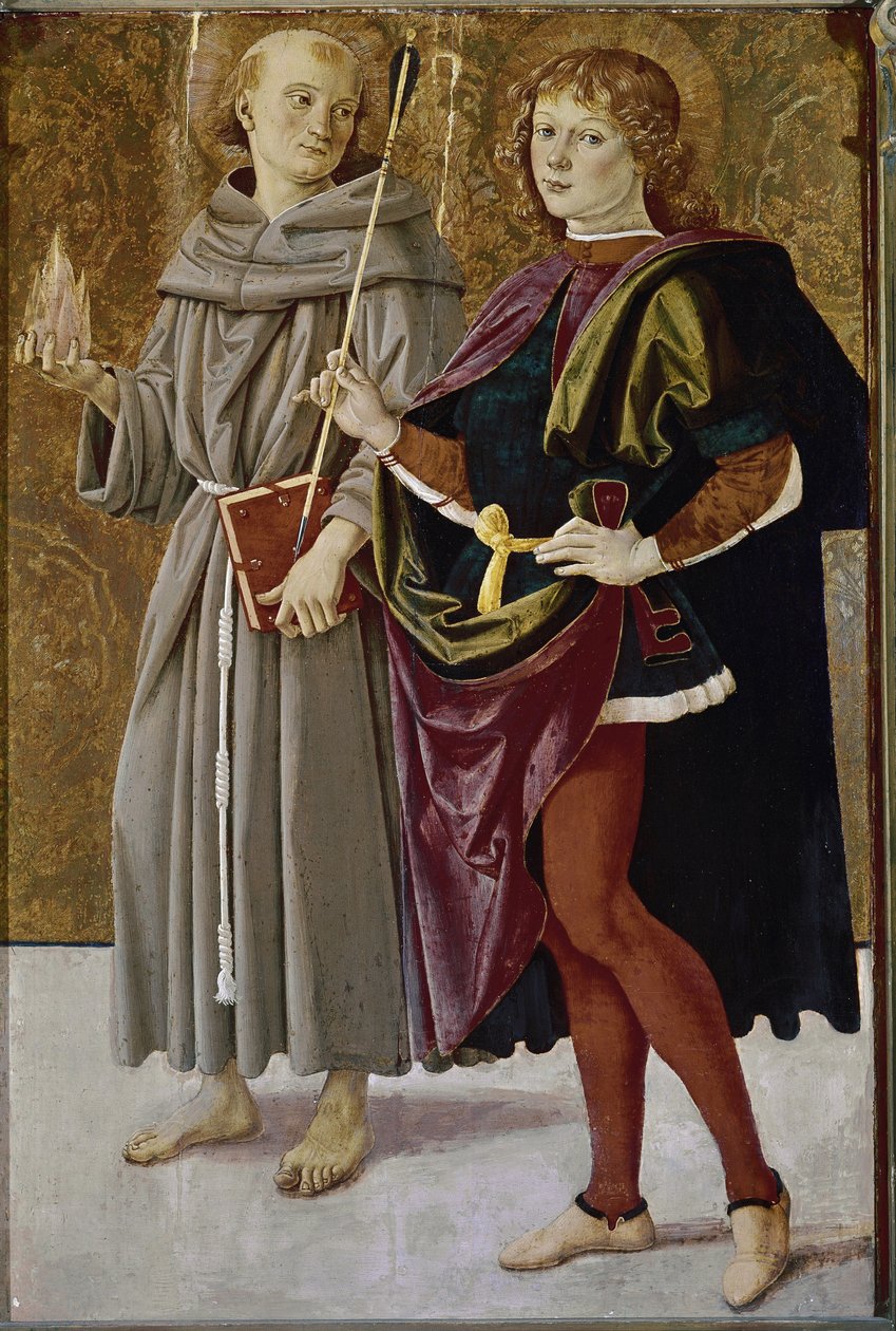 Saint Bernardin de Feltre et Saint Sébastien - Pietro Perugino
