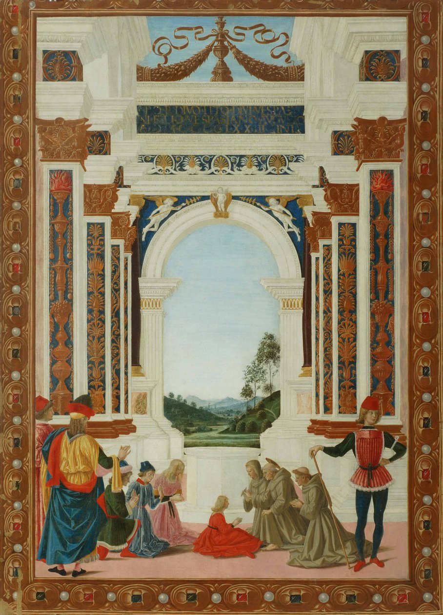 Le Miracle de guérison de Saint Bernard, vers 1473 - Pietro Perugino