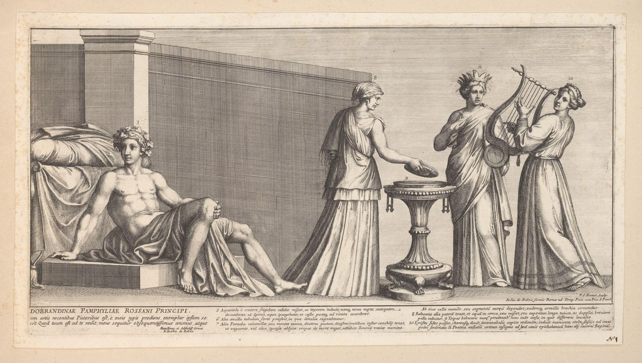 Mariage Aldobrandini (partie droite) - Pietro Sante Bartoli